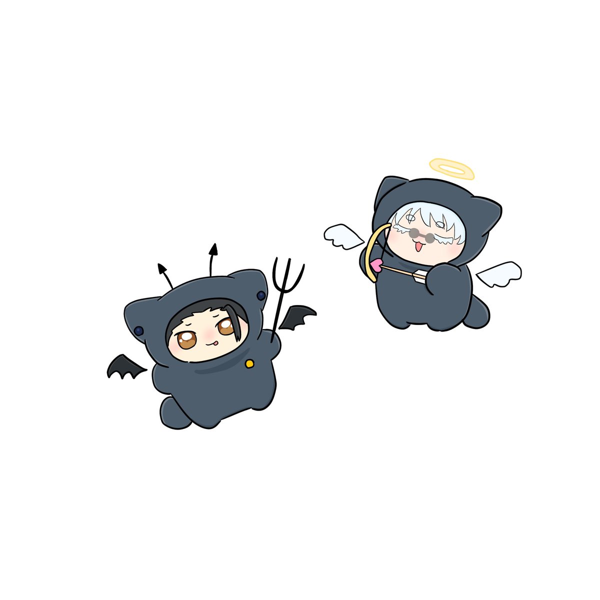 y572_'s tweet photo. 👼と👿 https://t.co/k8VEHoikfe