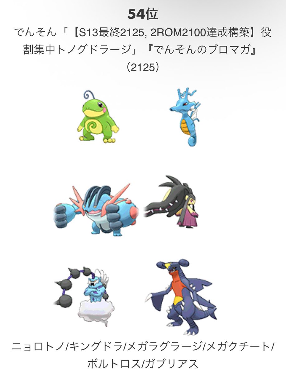 denson_rainy's tweet photo. 動画コメント契機で過去記録漁ってみた。
なんかふざけた構築で最終2桁順位取ってた。 https://t.co/enMWUZRMl1