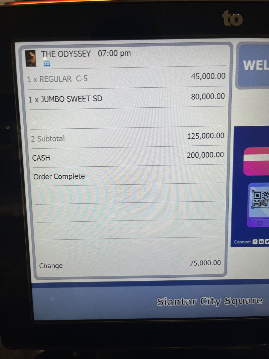 northshoreleo's tweet photo. @odysseymovie About to go into the theater now, tix $2.50, jumbo popcorn &amp; drinks combo $4.50. Can’t beat South East Asia cinemas prices man! (Remote city in North Sumatra, Indonesia). LFG!!! https://t.co/fGIXEYSrwV