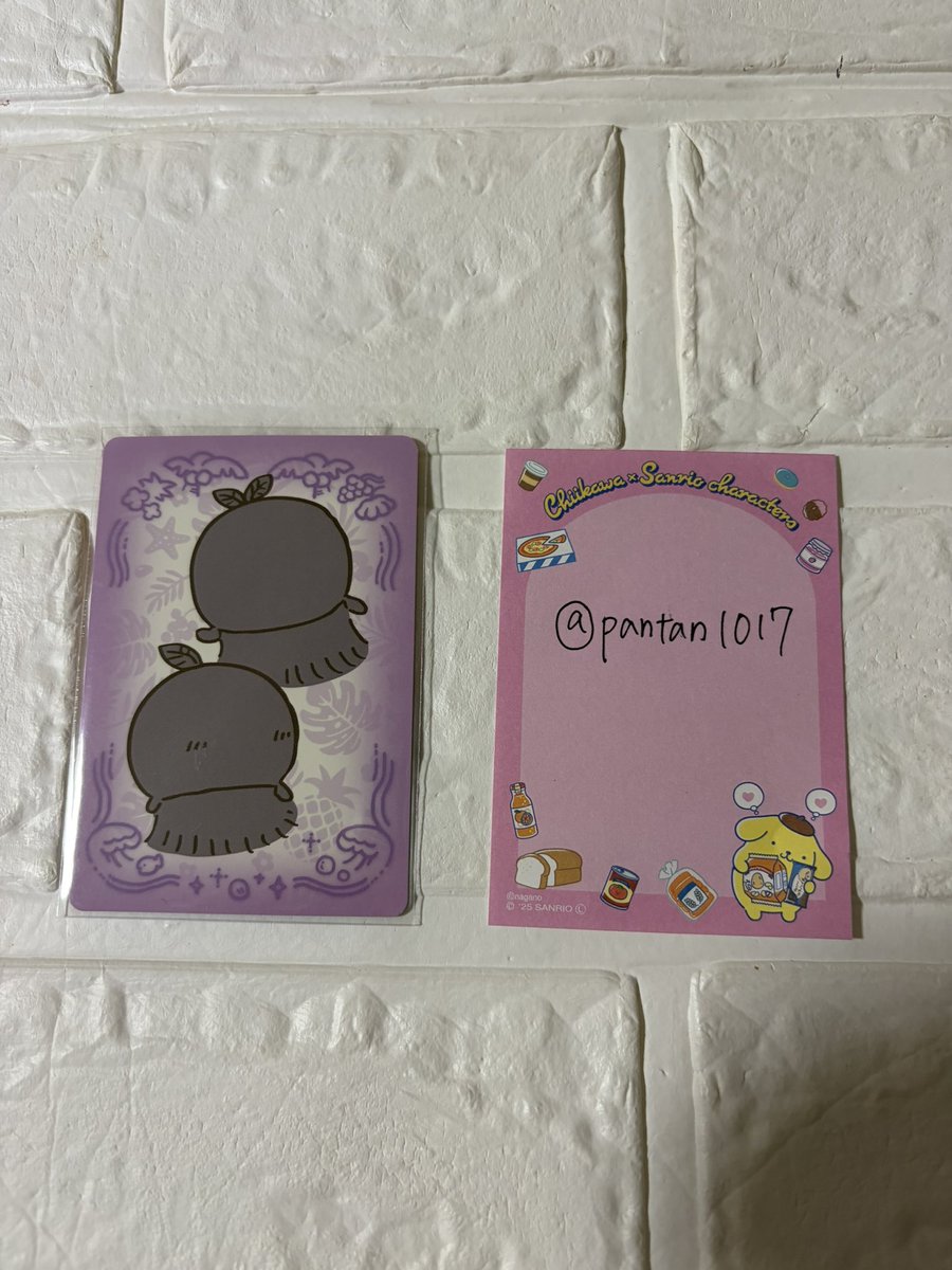 pantan1017's tweet photo. ちいかわショップ　トレーディングカード　　ノベルティ　交換
譲　ひとばふたば
求　ラッコ　くりまんじゅう　シーサー
郵送or池袋手渡し
お気軽にお声がけください

ちいかわ https://t.co/zR8lRoZtcz