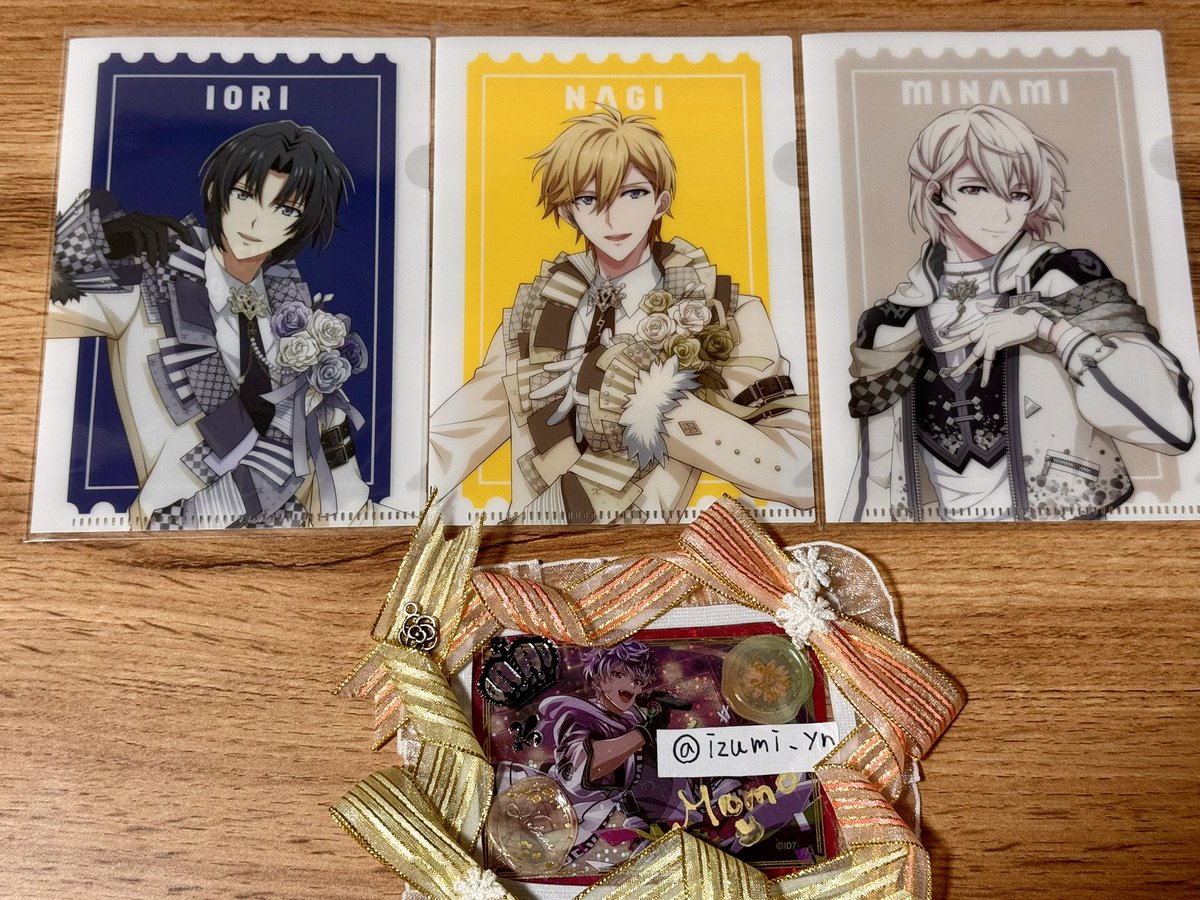 izumi_yn's tweet photo. 【交換】アイドリッシュセブン アイナナ VISIBLIVE TOUR  4WARD JOURNEY 4J 4WJ 購入特典 ミニクリアファイル

(譲)一織、ナギ、巳波

(求)百、千

以下日程にてお手渡し希望です。
・8/21、22幕張
・8/29、30大阪
検索からでもお気軽にお声掛けください！ https://t.co/Z3H3ff0UaZ