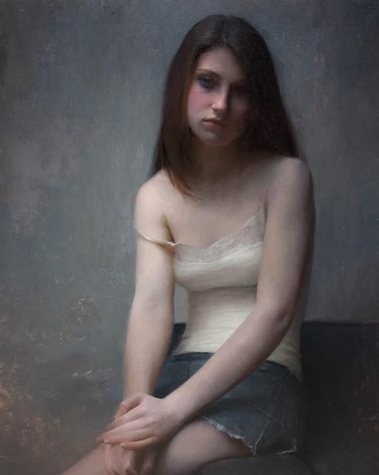 olgatuleninova's tweet photo. Jeremy Lipking (American, b.1975) 
"Danielle," 2017 
Oil on linen  
40 x 30 in https://t.co/DPlnsmgZU0