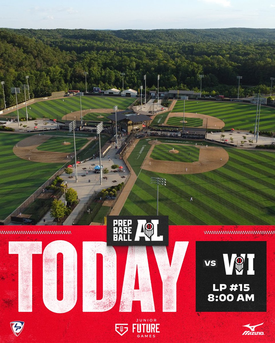 PrepBaseballAL's tweet photo. 𝐉𝐮𝐧𝐢𝐨𝐫 𝐅𝐮𝐭𝐮𝐫𝐞 𝐆𝐚𝐦𝐞𝐬: 𝐆𝐀𝐌𝐄𝐃𝐀𝐘 🔥

Two more for #TeamAlabama to close out the week at LakePoint.

🆚 Wisconsin | 8:00 AM EST
🆚 Michigan | 10:00 AM EST
🏟️ Field 15

Finish strong. 👊

#PBJFG26 || @PrepBaseball https://t.co/YpSoNv1YbX