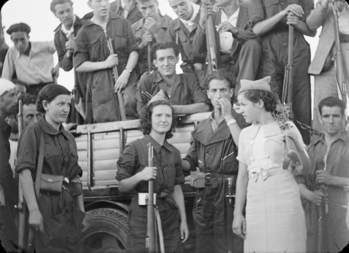 Quim_Pastor's tweet photo. Ara fa 90 anys més de 1500 milicianes van combatre al front de guerra. 
La veritat sempre troba una escletxa per sortir a la llum.
🎬 Imatges @UofCalifornia :
1936 Aug 10 Vol. HNR 7-293
https://t.co/OT3R5FIZLw
🪪 Banc de la Memòria:
https://t.co/GDuFOlWptU https://t.co/QxC2Gp5FOO