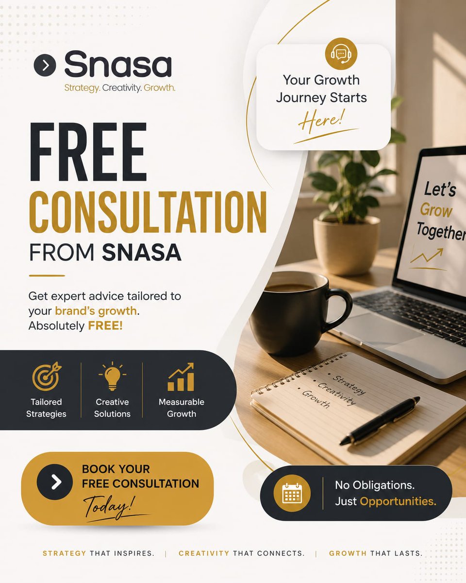 snasa81665's tweet photo. Your next level of business growth starts with one conversation. 🚀

💬 No obligations. Just opportunities.
📩 Book your FREE consultation today. DM SNASA!

#FreeConsultation #BusinessGrowth #LeadGeneration #BusinessTips #Snasa #SnasaCreator #GrowWithSNASA https://t.co/kJOl1jMZEW