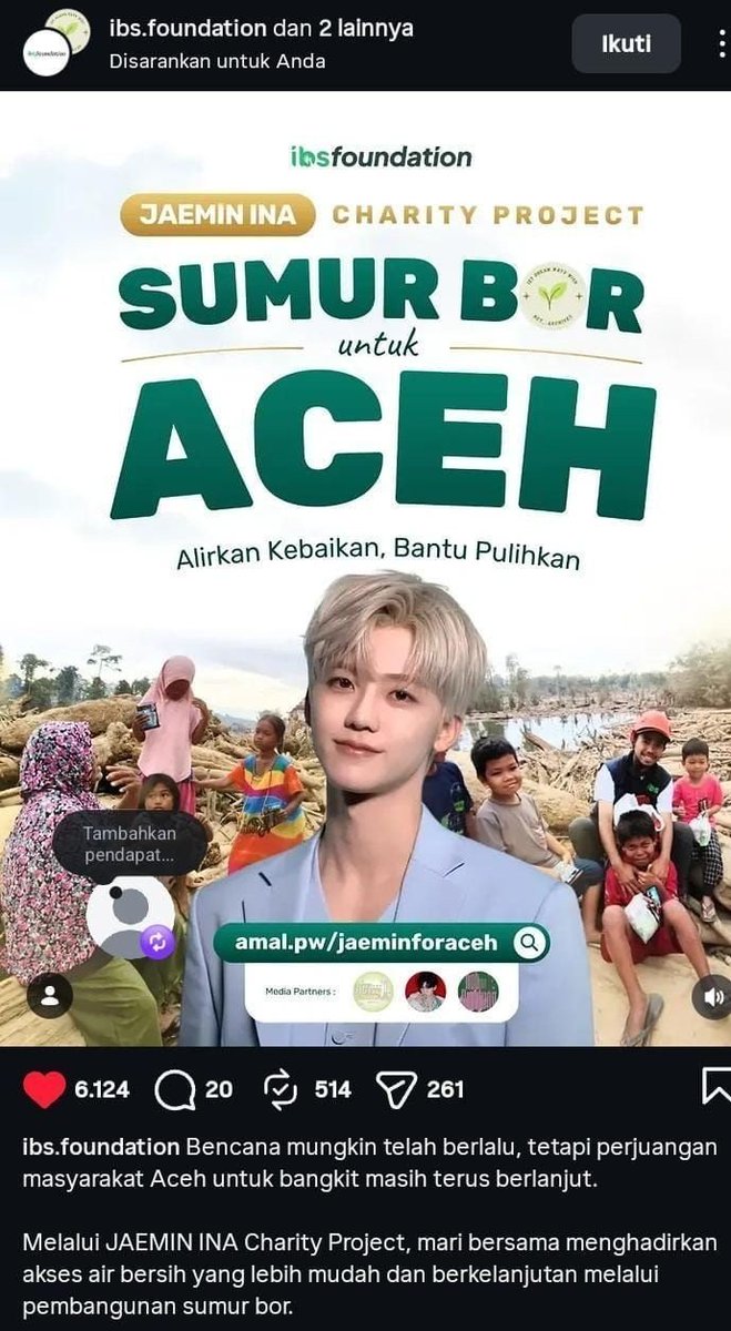 jaemin1a's tweet photo. like idol like fans tuh maksudnya yang kyk gni ya kak? jaemin donasi atas nama fans dan fans donasi atas nama jaemin. inilah bukti nyata like idol like fans yang aku tau🥺 https://t.co/vUca7NMoCb