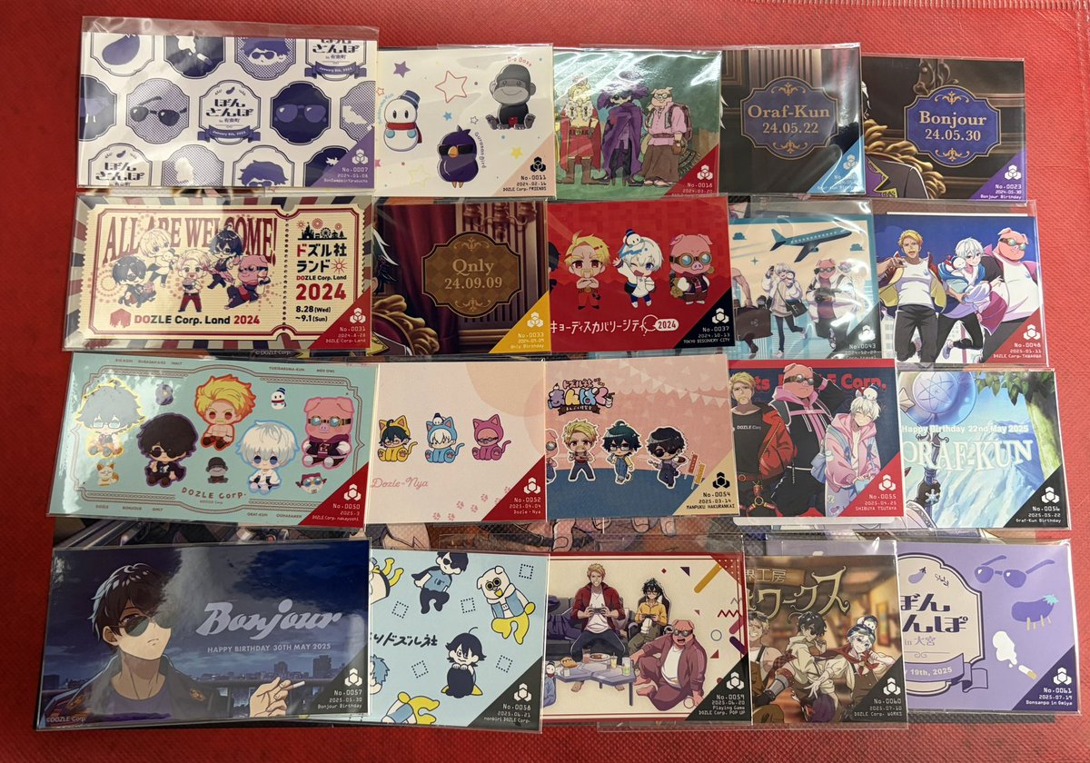 XEmichip's tweet photo. 【交換】ドズル社 パスポートステッカー 

譲→画像1〜3枚
(7.11.13.18.22.23.31.33.37.43.48.50.52.53.54.55.56.57.58.59.60.61.62.63.64.65.66.68.69.70.72.74.75.77.78.88)

求→🍆さんぽ No.85

1枚求めております
郵送希望です
よろしくお願いいたします🙇🏻‍♀️ https://t.co/GHsWVE3PR0