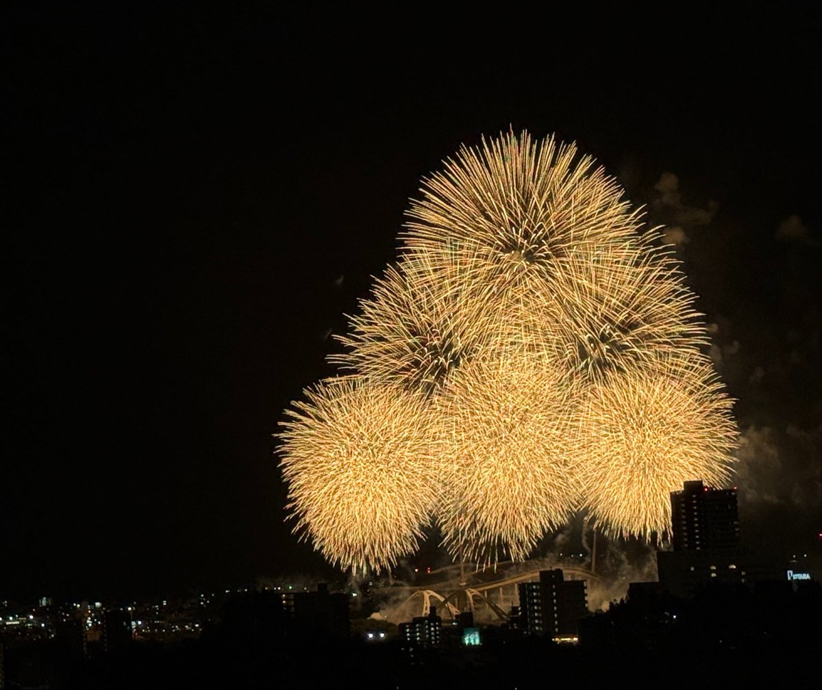 Gasucar_Nasu's tweet photo. 今年もお家から見ました🎇
綺麗だった🥰 https://t.co/sUvtwkSHnN