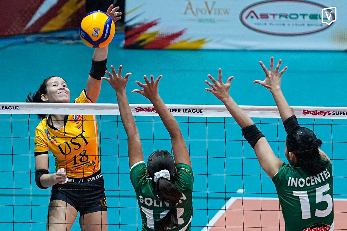 VSportsUST's tweet photo. TIGRESSES RULE SHAKEY’S INVITATIONALS 👑

The UST Golden Tigresses capture the 2026 Shakey's Super League National Invitationals championship after thwarting the College of St. Benilde Lady Blazers, 22-25, 25-8, 25-12, 25-22, on Sunday, July 26, at the FilOil Centre. https://t.co/Kq6I2cKVJ0