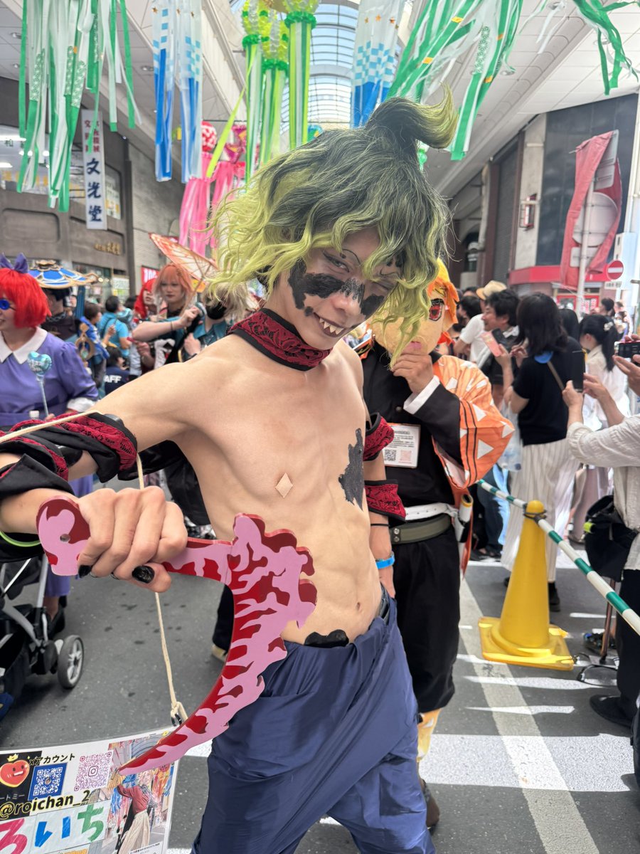 roichan_2's tweet photo. いちコスパレード、お疲れ様でした。

妓夫太郎涼しくてコスサミもコミケも耐えれそう！ https://t.co/NjXLl2aZ2m