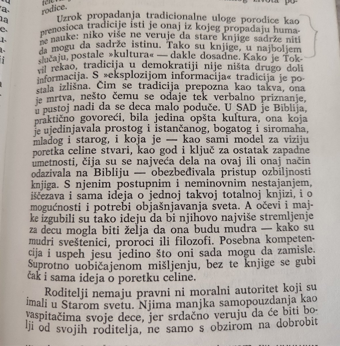 boethias's tweet photo. Što je to tradicija, što su to tradicionalne vrijednosti i kako ih uopće nasljedovati danas?

Allan Bloom, Sumrak američkog uma: https://t.co/FIrEwtXzPi
