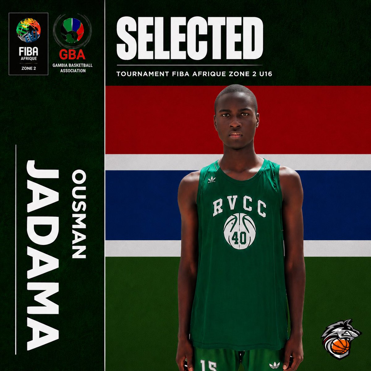AsesoriaGrande's tweet photo. Ousman Jadama (C - 2012 - 🇬🇲) has been called up to the Gambia U16 national team for the FIBA Afrique Zone 2 tournament, which will be held in Dakar, Senegal, from July 30 to August 2.

The very young Gambian center will have the opportunity to represent his country at an … https://t.co/Iajua6D19a