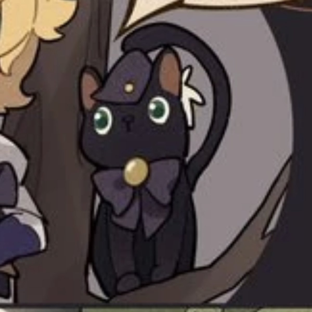 r1999_udimos's tweet photo. Our first udimo of the day is Druvis!! 🐈‍⬛🌱

Druvis’ udimo is a black cat!! In Japan, it is said that spotting a black cat is a sign you’ll find true love soon, and many single people are encouraged to own them to attract potential partners!! https://t.co/fqzbKuTM0K