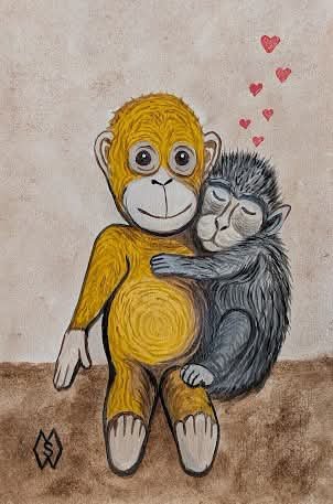 MattStarrFineA1's tweet photo. July 26th is the first birthday of Punch the monkey.  This is my acrylic painting of the famous baby macaque monkey in a Japanese zoo named Punch-kun or Punch. https://t.co/ByIVDQL6T8 
#mattstarrfineart #Punch #PunchtheMonkey #monkey #monkeys #art #painting #tshirts #ArtoftheDay https://t.co/ffA7bervuk