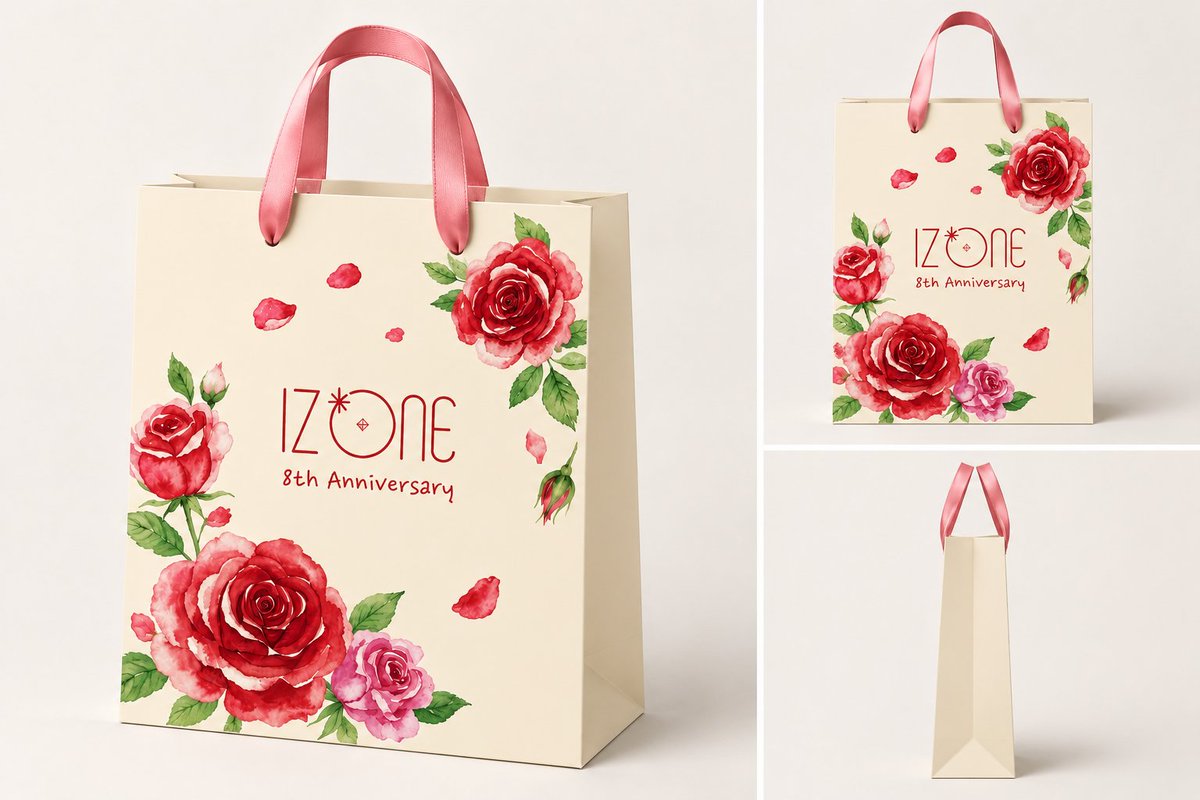 AKAone_'s tweet photo. #IZONE #아이즈원 #アイズワン #8thAnniversary #8주년
8주년 카페 쇼핑백 디자인 시안 1 (아마도?) https://t.co/pr6BXC6OOm