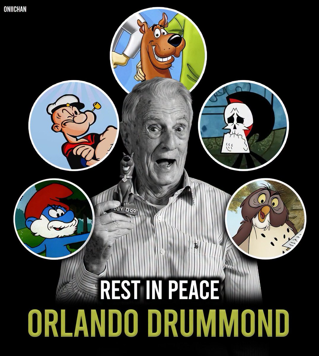 oniichanph's tweet photo. Orlando Drummond passed away 5 years ago today at the age of 101 🥹

Across an extraordinary career spanning nearly eight decades, Drummond brought humor, warmth, menace, and unforgettable personality to countless characters. His unmistakable voice became part of generations of childhoods, earning him a permanent place in Brazilian television, radio, comedy, and dubbing history.

Notable Roles:
• Scooby-Doo — Scooby-Doo franchise
• Popeye — Popeye
• Puro Osso / Grim — The Grim Adventures of Billy & Mandy
• Gargamel — The Smurfs
• Papa Smurf — The Smurfs films
• Vingador — Dungeons & Dragons
• ALF — ALF
• Corujão / Owl — The New Adventures of Winnie the Pooh
• Seu Peru — Escolinha do Professor Raimundo
and many more!

Drummond’s most enduring legacy may be Scooby-Doo, whom he voiced in Brazilian Portuguese for more than 35 years—a remarkable achievement recognized by Guinness World Records. His performances helped turn international characters into voices that felt truly familiar to Brazilian audiences.

Orlando Drummond passed away on July 26, 2021, but the laughter, memories, and characters he gave the world continue to live on.

Rest in peace, Orlando Drummond. Your legendary voice will never be forgotten ❤️