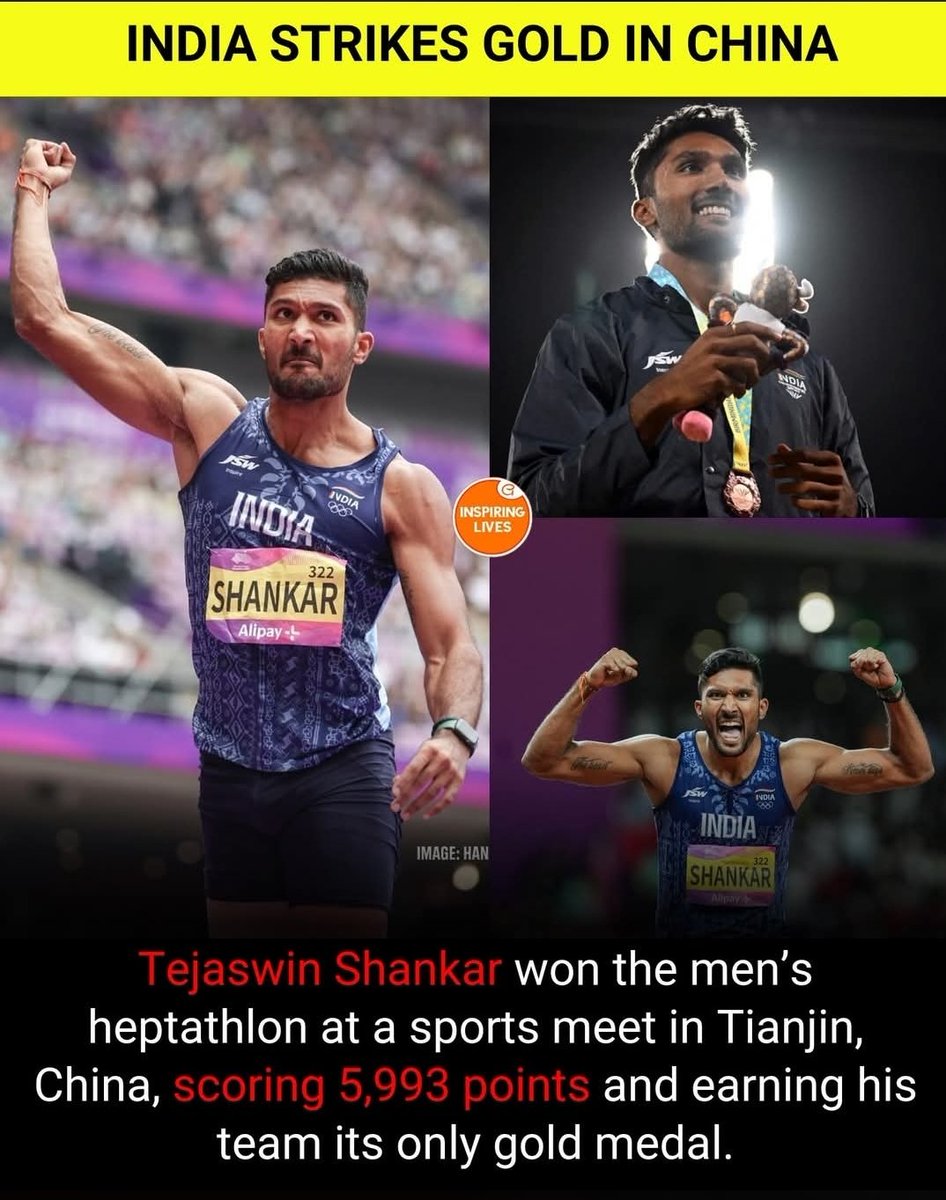 Sayak15603's tweet photo. How many Indians just know about that!??........

That man creates history in Tianjin,China. We need to focus and upgrade more of our other sports facilities and infrastructure!... Many Athletes like him are there but we can't know about their work because media can't cover this! https://t.co/5l4xQfwNXh