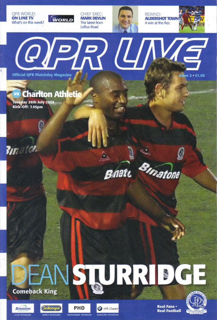 CafcFacts's tweet photo. 26/7/2005 QPR 0 #cafc 3 A Darren Bent hat trick for Charlton Athletic at Loftus Road in this pre season friendly on a Tuesday night https://t.co/Ft0S1Jb4f6