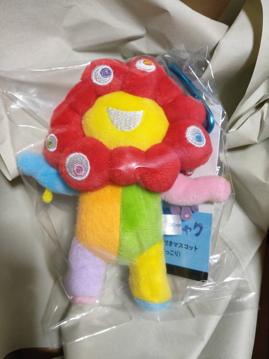 kumomonn's tweet photo. レインボー🌈ミャクミャク届いた！会場内で迷って買わなかったので再販ないかな？と密かに待ってたら形を変えて出てきてくれたので嬉しい😊 https://t.co/KL10r06HBg