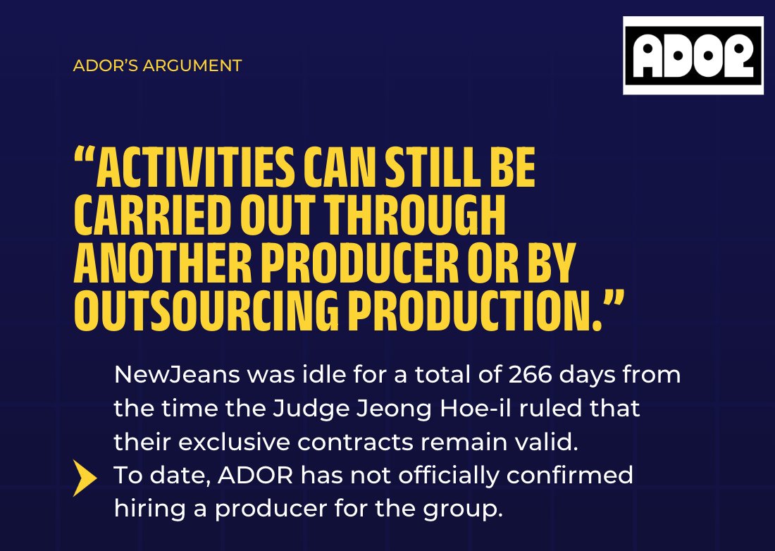 PoppyKPoppie's tweet photo. the only activities ador completed was breaking the five members apart, suing one of them and keeping one in limbo. other than that its been crickets. who is supposed to believe that ALL those plans they cried about in court were actually real? https://t.co/cuEUihTvoI