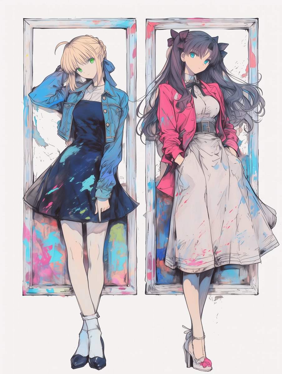 koko_0316a's tweet photo. セイバー &amp; 遠坂凛 (saber &amp; Tohsaka Rin)
#FGO #fate https://t.co/dCNaIsTqKD