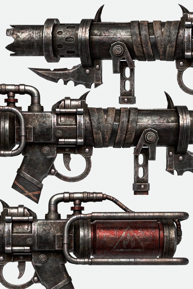 rivernight3d's tweet photo. • Weapon01 • 3D assets for game ready.😍
• Post-apocalyptic weapon.
• Forged from scraps, built for survival. 
• Concept: @truongle3d 
• Mentor: @quanpa3d 
• in @rivernightstudio ⭐
#rivernightstudio #3DGameArt #WeaponDesign #3DOutsourcing #Concept #3dgame https://t.co/yF10g1ap3Q