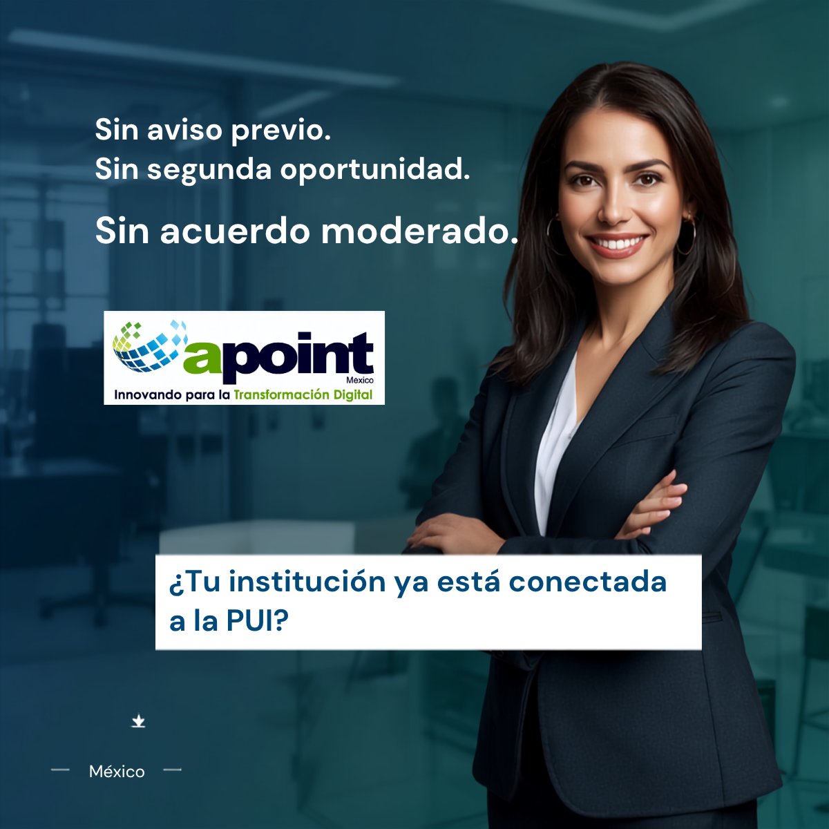 ApointMx's tweet photo. 115,000 personas desaparecidas en México.

La #PUI existe para que los datos del sector privado ayuden a encontrarlas.

Tu institución tiene esa información.

La ley te obliga a compartirla.
El plazo ya venció.

¿Qué esperas?

#LGMDFP #Compliance #DerechosHumanos #Art12Bis https://t.co/qVyDzVuoeR