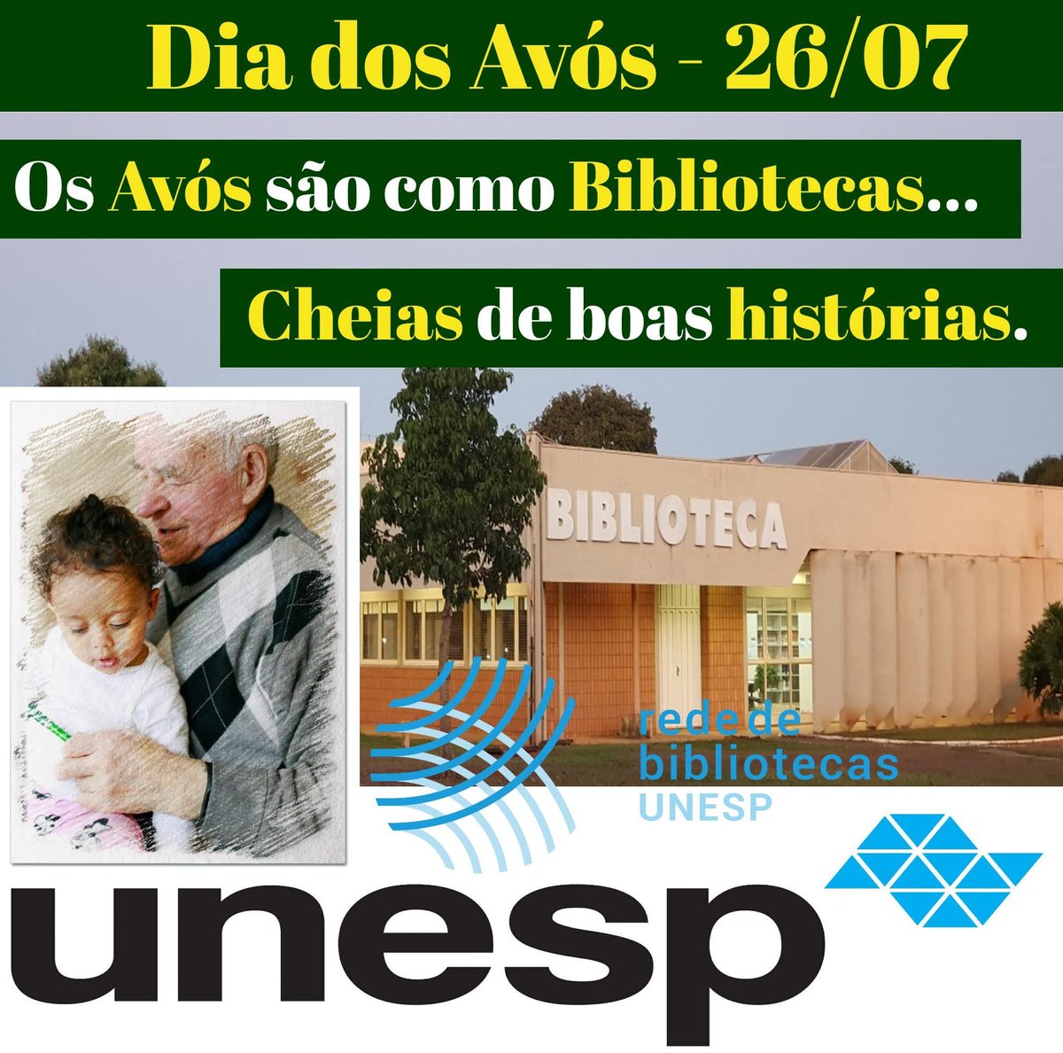chmatsu's tweet photo. Feliz Dia dos Avós - 26/07
Os Avós são como Bibliotecas.. Cheias de boas histórias https://t.co/worDC7MZjH