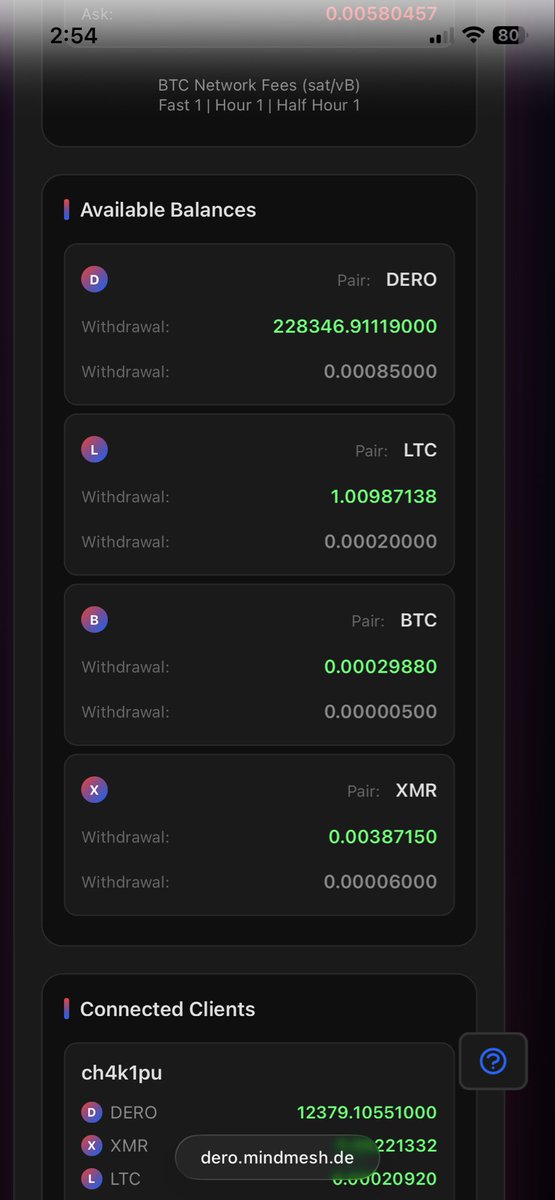 AhMEdV_A's tweet photo. 228K+ $DERO.

Available to swap in one shot.

Fast. Private. Community-powered.

🔄 https://t.co/dknBhGJkBd

#DERO #XMR #LTC #BTC https://t.co/GnFnjNr1OH