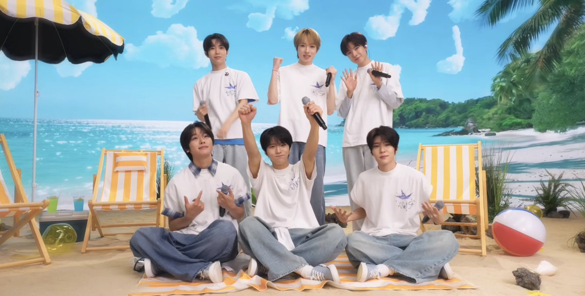 3939s_no's tweet photo. 学ランで踊ったバージョンと、夏らし��海が背景で撮影されたバージョンどちらも見ることができて最高です🩵🏖曲の始まりでみんながポーズしていくところが毎回可愛くて、そこが一番のお気に入りシーンです⭐️
 #NCTWISH_with_dingojapan
 #dingojapan  #nctwish https://t.co/ZuacwnnuRl
