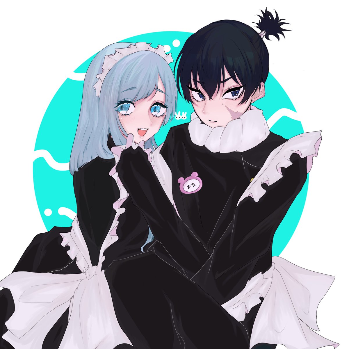 uniu28's tweet photo. # ﾘﾌﾟした人のメディア欄覗いて素敵絵を私の絵柄で描いてもいいですか 

素敵なイラストをお借りしました！！！
めちゃくちゃ可愛いむたみわちゃんを描かせていただけて楽しかったです😭😭🙌🙌💖💖💖💖💖 https://t.co/9esveCKMLw