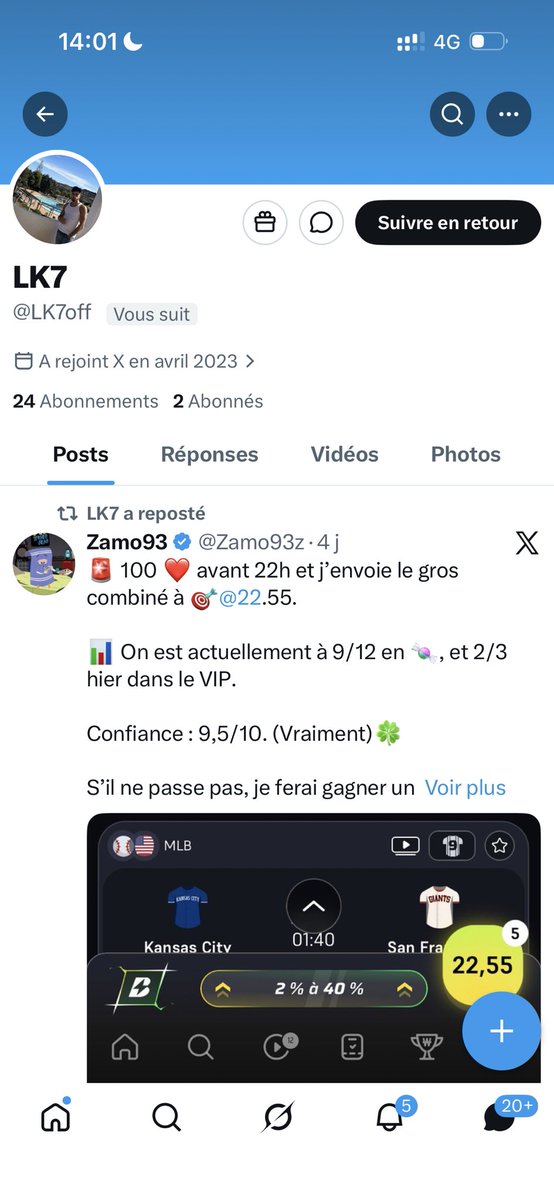 Zz_Pronostics's tweet photo. Une promesse est une promesse. J’ai perdu, et vu la visibilité je suis obligé d’assumer.

@LK7off je pense que tu te souviendras de moi longtemps. Je t’attends dans mes DM frérot 🙏🏼

Les 2000€ sont à toi.

Heureusement que Tagger va vite me les rembourser 😅 https://t.co/79kEF0nLTB