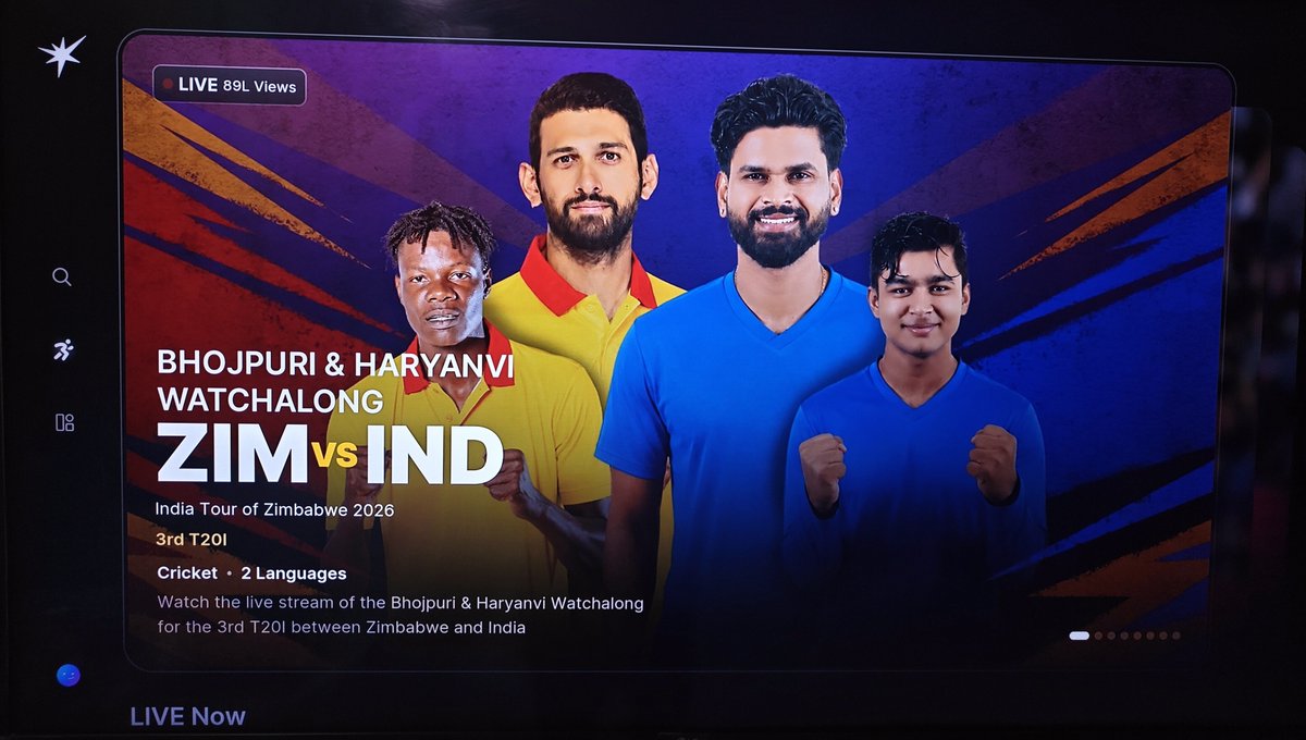 Marathi___'s tweet photo. Why are you forcing audience with Bhojpuri and Haryanvi @JioHotstar ?
Where is English , #Marathi ?

@BCCI https://t.co/ivKcD7Az67