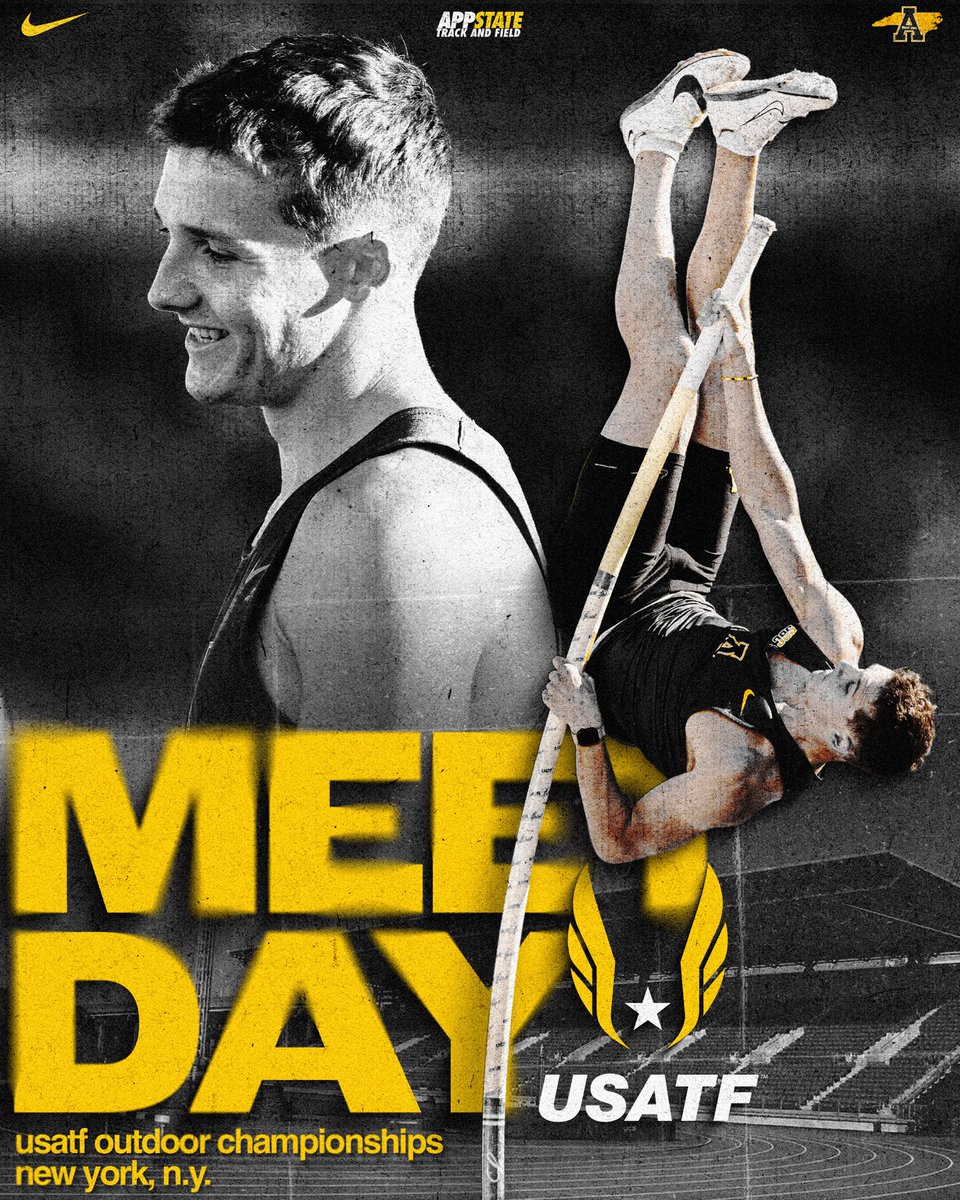 AppTF_XC's tweet photo. Matthew Gray competes TODAY at the @usatf Championships! Men’s pole vault begins at 3:30 PM. 

📍 New York City
🏟️ Icahn Stadium
🖥️ https://t.co/Oil7Kf5qCk (3-4 PM)
📺 NBC, Peacock (4-6 PM)

#GoApp https://t.co/lHdPB0DsVH