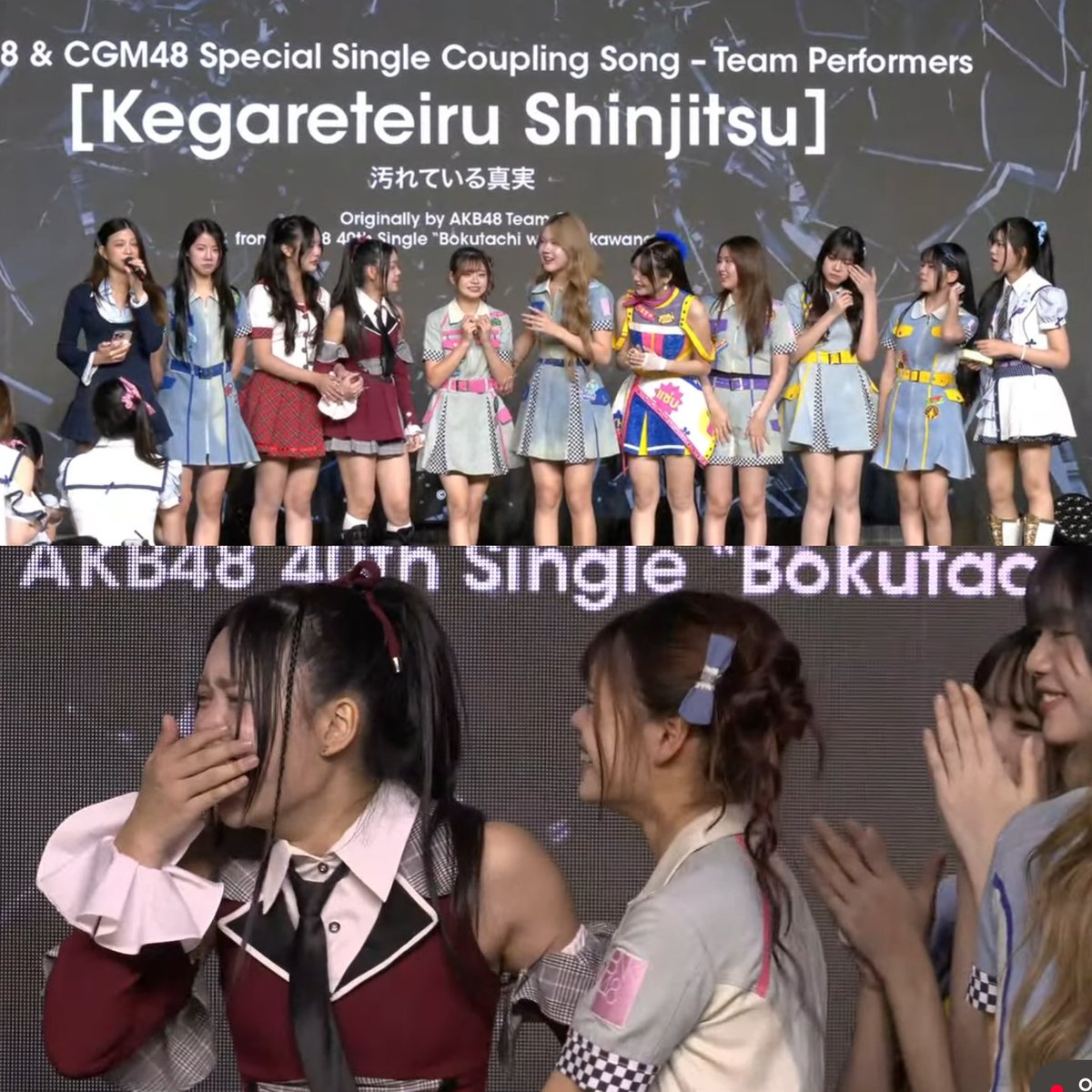 nongpawhere's tweet photo. เพลงรอง “KEGARETEIRU SHINJITSU”

💜เฟม วาว่า แพท นีน แนล ข้าวจ้าว เมล เกรป

💚นิชา น้ำเพชร

ดับเบิ้ลเซ็นเตอร์ = วาว่า / นิชา

สมมงทุกประการ 😭🫶🏻

#BNK48 #CGM48
#BNK48CGM48BonOdori2026 https://t.co/LPlIinuC08