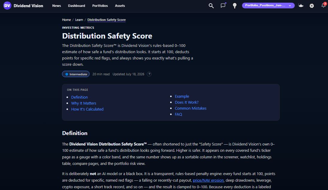 DivVisionETFs's tweet photo. Learn About Our Distribution Safety Score™ https://t.co/SottzT584l

Distribution Safety Score™ Deep Dive Blog Post: https://t.co/jEjvuE1lx5

Safety-Adjusted Yield: https://t.co/M04JBEU6Ji

Screen By DSS Score: https://t.co/EmJKWuNcMh

Video Summary: https://t.co/L8tqftjthL