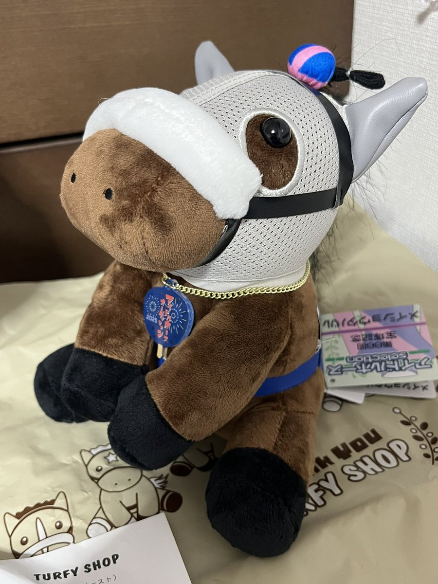 ey_ng5's tweet photo. ずっと品切れだったメイショウタバルのぬいが再販してて買えたし馬単当てて取り戻した💪🏻 https://t.co/WC8AmE8ssr