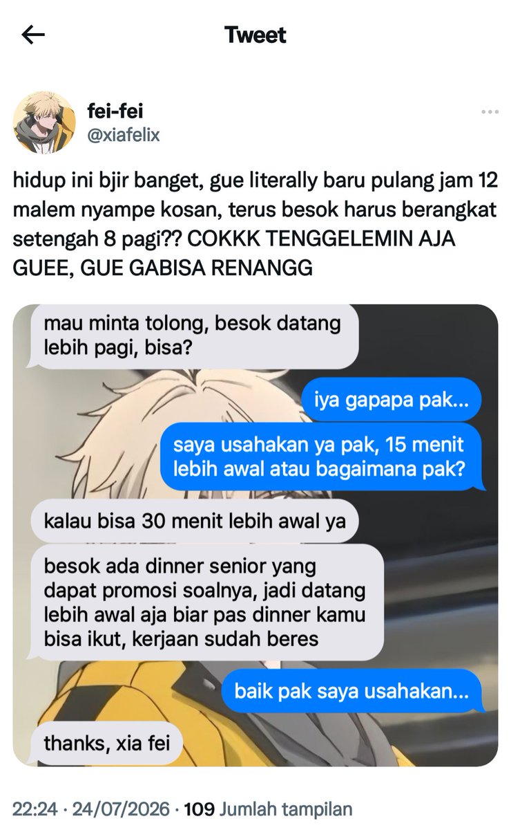 ryomensvki's tweet photo. #VeinFei office AU written in bahasa
by ©satsuki

spesial menyambut S3 nya #linkclick https://t.co/O0yXVjZ3Bb