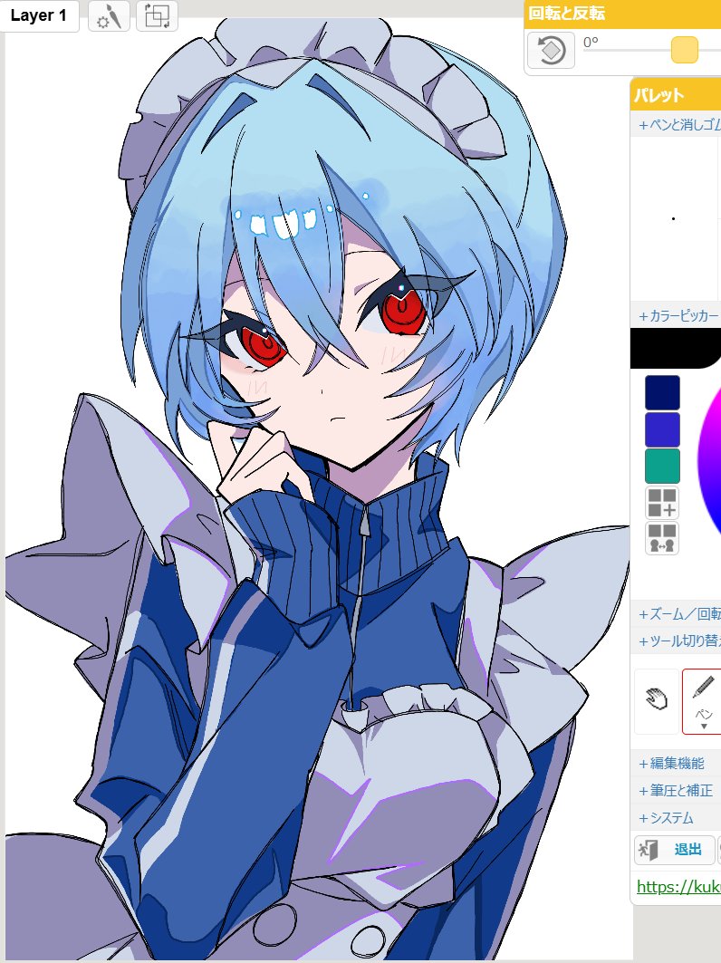 xxx_SSR_xxx_xxx's tweet photo. 絵チャ 綾波 https://t.co/D10KXDqrcw