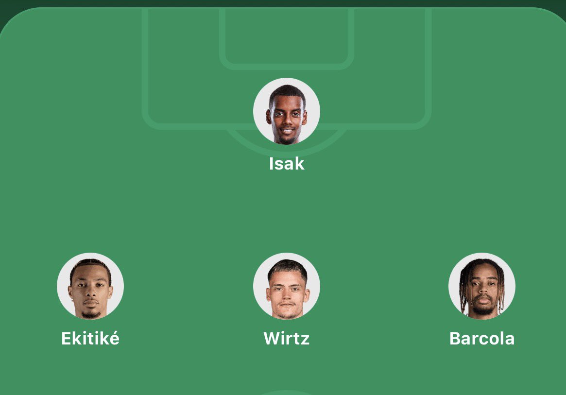 KayLFC05_'s tweet photo. Liverpool won’t line up like this, but this is a £400m forward line. 

Iraola has to win a major this season, no excuses. https://t.co/cMXNn19NFX