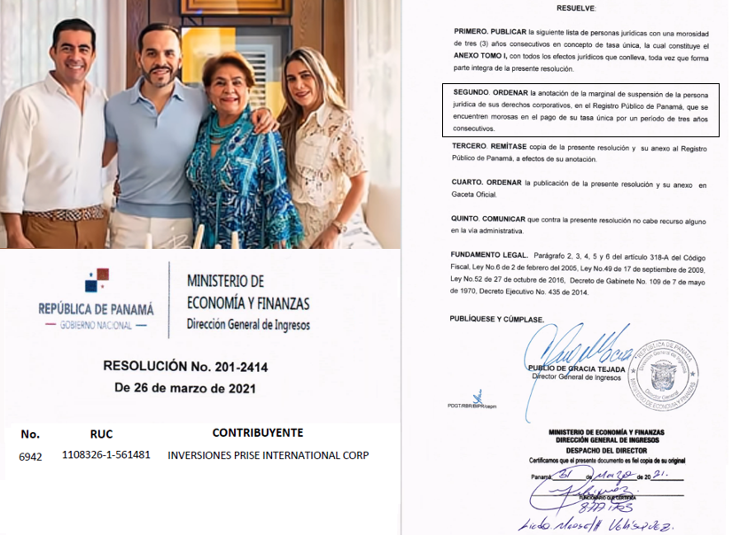 JuanPoe's tweet photo. !Atención! Abelardo de la Espriella luego de asesorar los paramilitares en Ralito, fundó la empresa INVERSIONES PRISE INTERNATIONAL en Panamá en 2007. El Gob de Panamá por Resolución 201/2414 la suspendió y aparece publicada por la Comisión contra el Blanqueo de Capitales. Hilo👇 https://t.co/WcVhgWgQrC