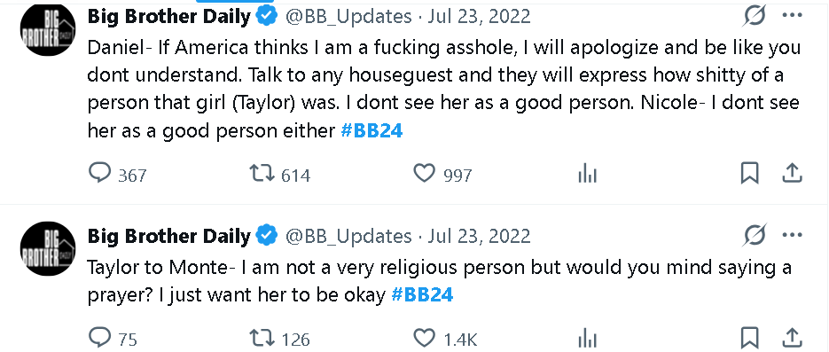 Realitytv__fann's tweet photo. This was Insane #BB28 https://t.co/xTt0RuuxYU