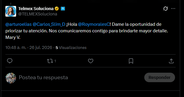RoymoralesC's tweet photo. @TELMEXSoluciona @H92Rodrigo @Telmex @Carlos_Slim_D @fundaciontelmex @arturoelias @IFT @AtencionProfeco @Profeco @arturoelias @hectorslimseade @Carlos_Slim_D Hace 22 horas @TELMEXSoluciona no lo había priorizado???? 
O ya no entendí.. 

Y de @infinitum ni hablamos.. ese me responde que no sabe con quién lo pueda estar revisando.. https://t.co/aEVTznzVsG