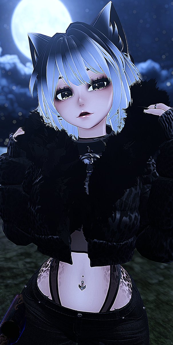 JustMinimaL__'s tweet photo. “The Moon is the reflection of your heart, and moonlight is the twinkle of your love.”

Tasha by Remiiiiii!  #VRChat #VRChatphotos #VRCFT https://t.co/QHnC4AM2U1