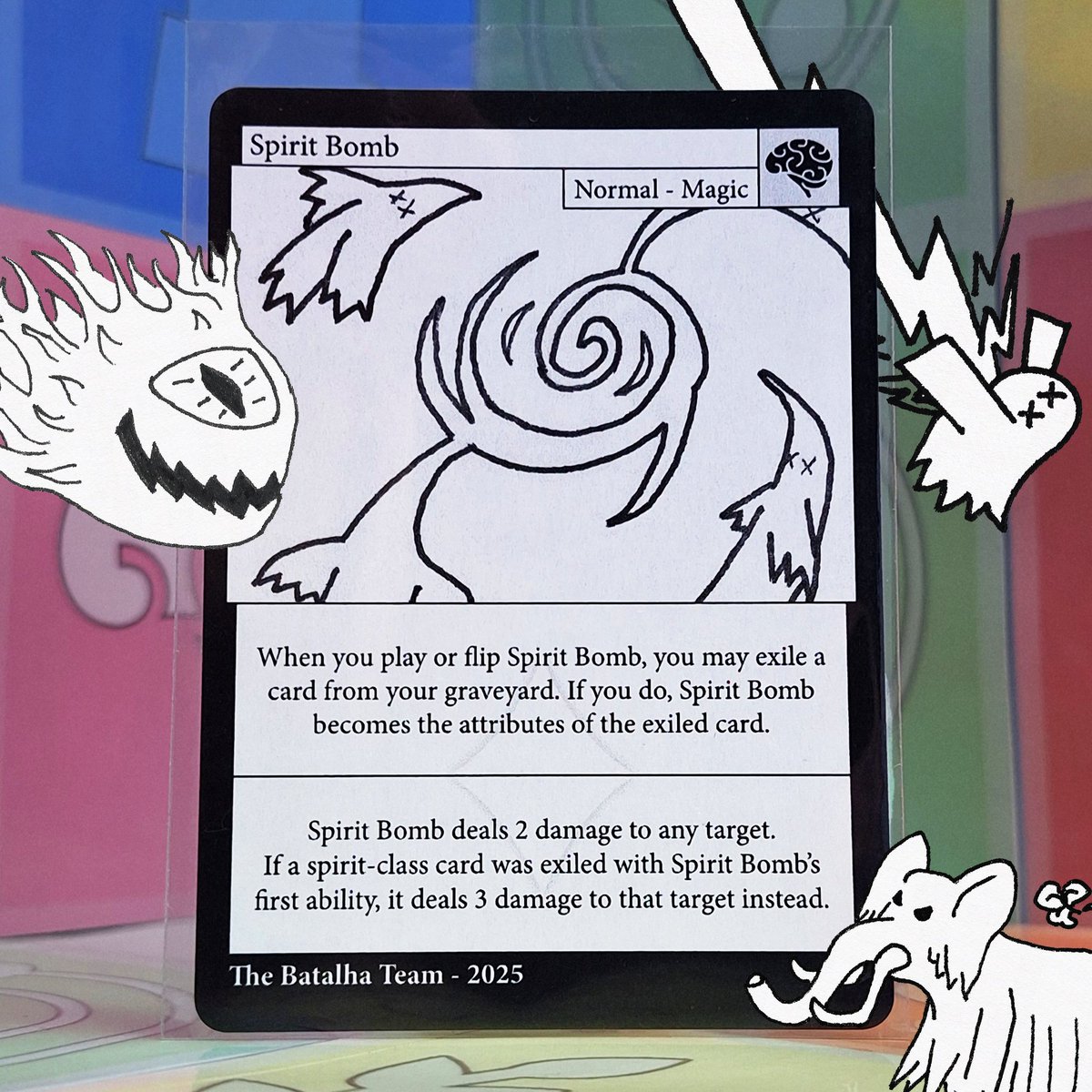 BatalhaCardGame's tweet photo. 💥👻 Spirit Bomb 👻💥

Every death leaves an echo.

Most fade.
But some linger on.

Lost and weakened.

But still perfectly usable.

Why waste what's left?

Get Batalha – Link in Bio

#Batalha #CardGame #IndieGame #Print2Play #Lore #Action #Spirit #Magic #Spell https://t.co/wjCth3tR8y