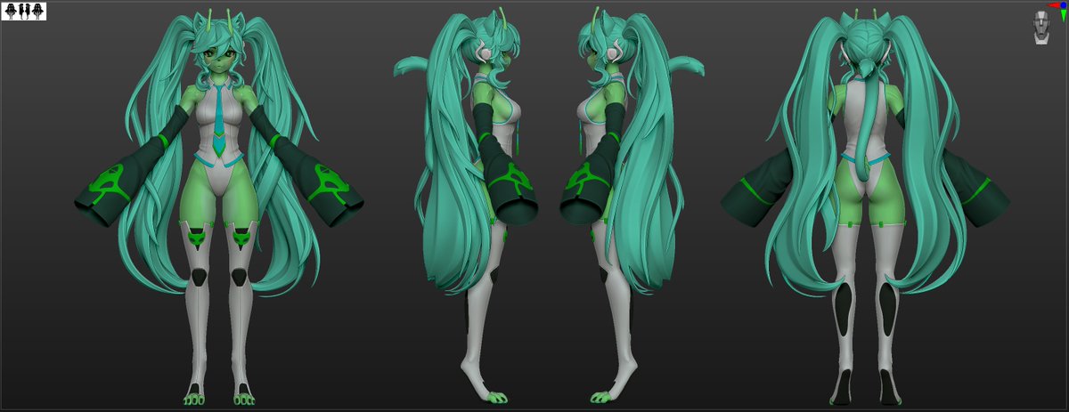 CataRackta's tweet photo. Glorpi Miku cat 🐾 Got an idea to recreate the effect used on I.R.I.S. from Wuthering Waves for her. As a bonus, this model will also be made available as a fully functional vtuber avatar in UE5 https://t.co/yFcpcBSsFS