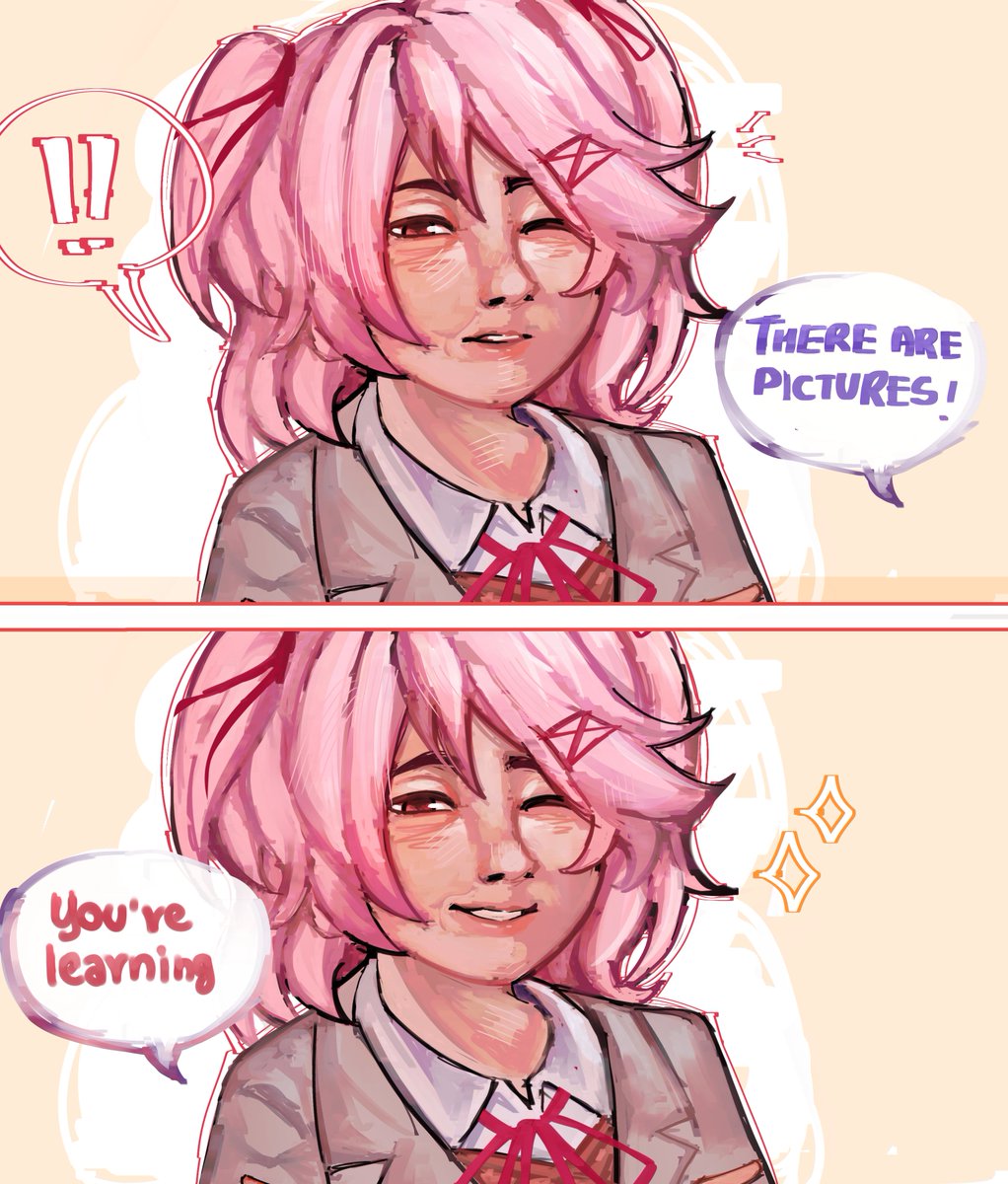 appalpae's tweet photo. First time doing these kind of comic strip how we feelin about ts chat 👀
#ddlc #dokidokiliteratureclub #fanart https://t.co/BJpTgeXac8