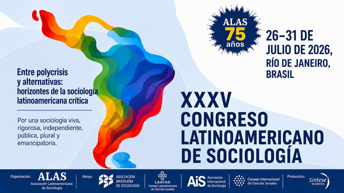 SociologiaPAN's tweet photo. Convención sociológica de los 20 países de América Latina https://t.co/JAHhjmuRO3