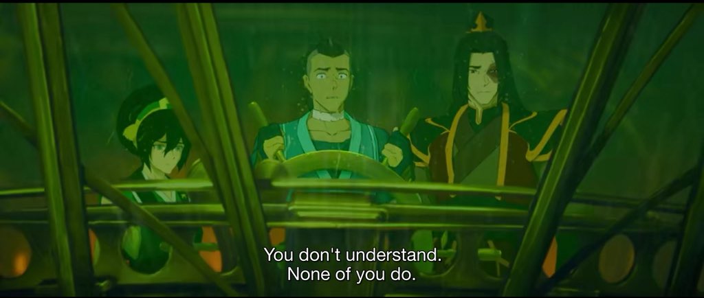 ApTora_'s tweet photo. everyone is dragging Aang for falling for it but manipulators don’t target the weak they target the isolated

Aang pushed his friends away because they genuinely couldn’t understand his specific pain. tagah just filled a gap that was already there

it’s better to blame the manipulator not the person begging for connection.