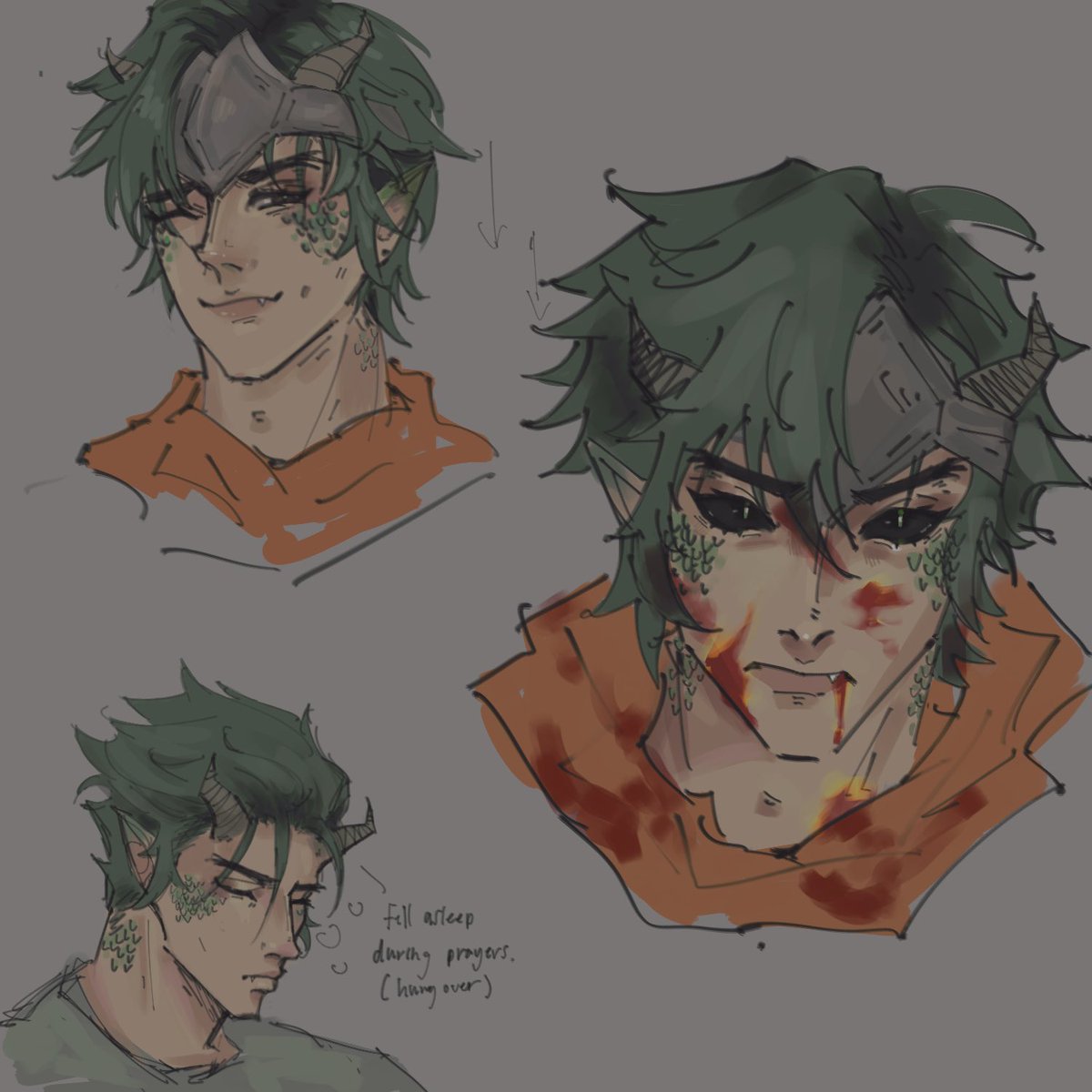 shuriphon's tweet photo. Some draconic #genji doodles lol https://t.co/O4GXtYwGGj